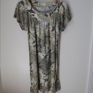 Tropical print dress